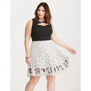 Disney X Torrid Collab Mickey And Minnie Mouse Plus Size Dress - 26